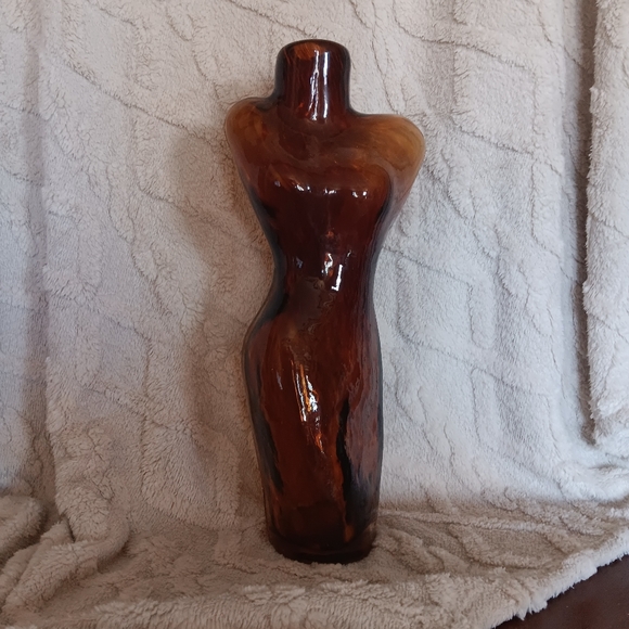 Artistic Brown Glass Bust